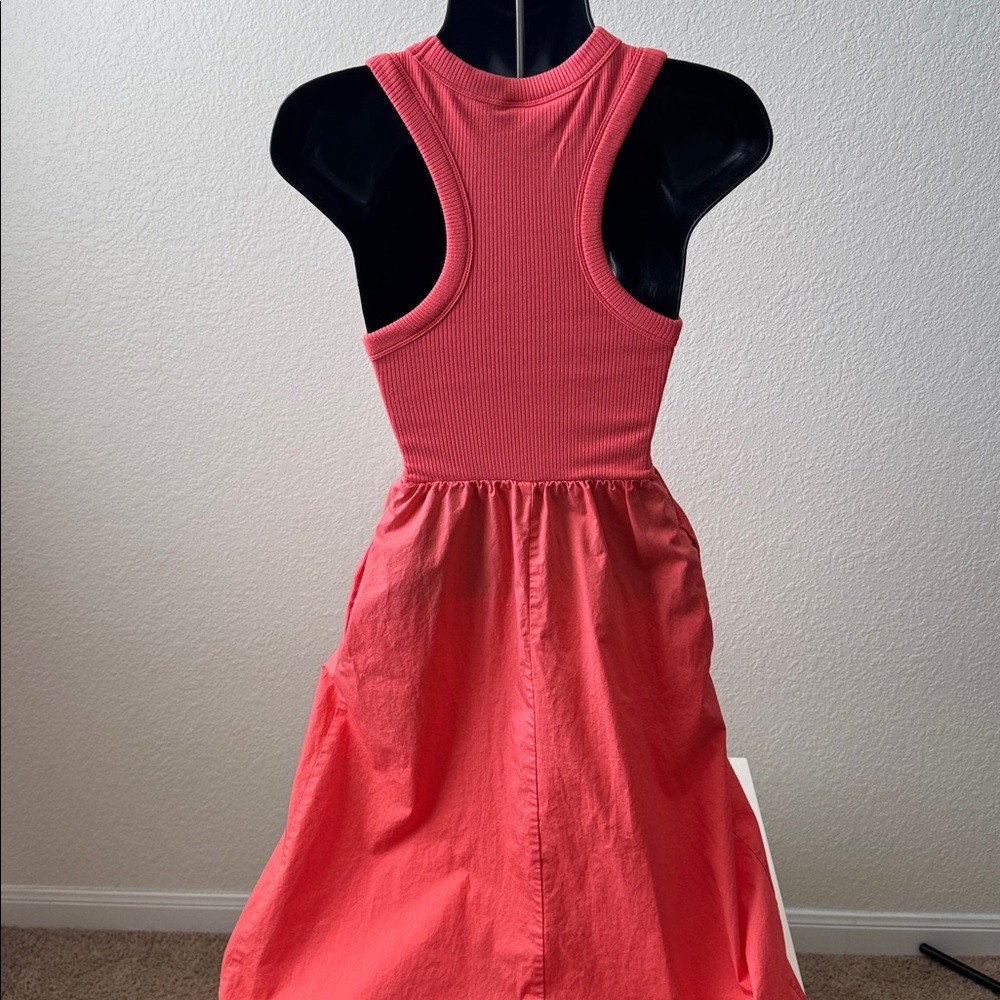 Old Navy Coral Sleeveless Ribbed Midi Dress XS - Picture 2 of 9